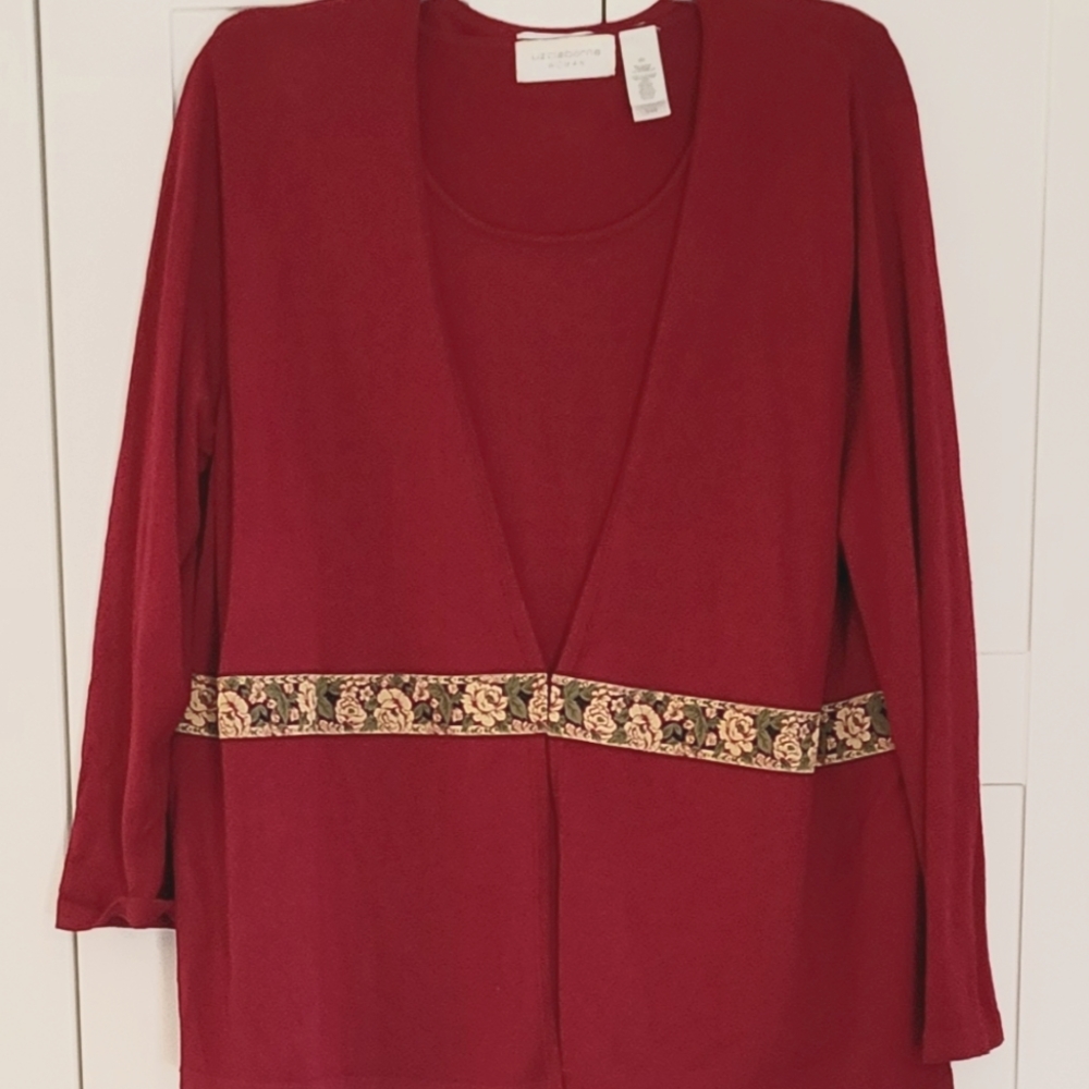 LIZ CLAIBORNE CARDIGAN SET
